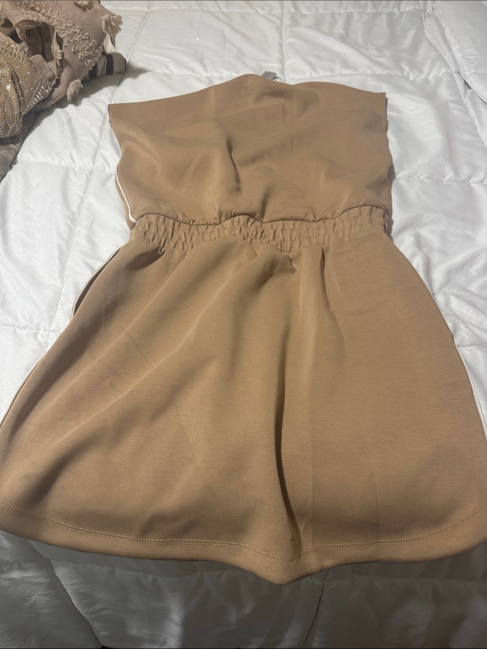 all in motion Camel Drawstring Waist Mini Dress - Picture 4 of 4